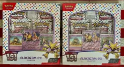 LOT OF 2x Pokemon TCG Scarlet & Violet 151 Alakazam EX Collection Boxes NEW - Image 1