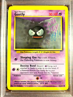 Gastly Common #50 - PSA NM-MT 8 - 1999 WOTC Base Set Unlimited - Pokemon TCG - Image 2