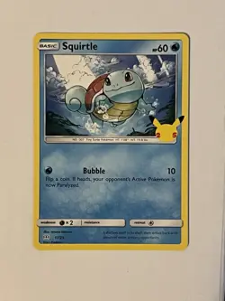 Squirtle - 17/25 - Pokemon Celebrations 25th Anniversary McDonald's Promo - Image 1