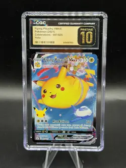 CGC Pristine 10 Flying Pikachu VMAX 007/025 Pokemon Celebrations 2021 - Image 1