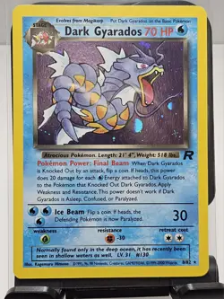 Pokemon TCG Dark Gyarados 8/82 Holo Rare Team Rocket WOTC Vintage - NM - Image 1