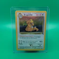 Dragonite 1999 Pokemon Base Fossil Rare Holo 4/62 - Image 1