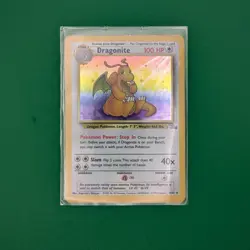 Dragonite 1999 Pokemon Base Fossil Rare Holo 4/62 - Image 2