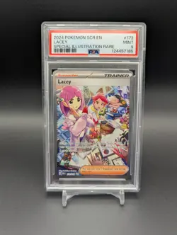 2024 Pokemon Lacey Special Illustration Rare #172 PSA 9 Mint Stellar Crown SIR - Image 1