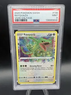 Rayquaza 138/185 Swsh04: Vivid Voltage Holo PSA 9 Pokemon Mint - Image 1