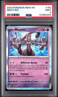 2023 Pokemon Mewtwo #150 English MEW 151 PSA 9 MINT New Cert - Image 1