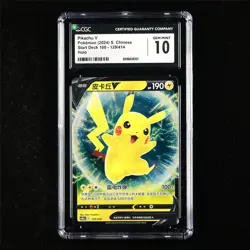 CGC 10 GEM MINT 2024 Pokemon CHN Pikachu V 129/414 Holo - Image 1