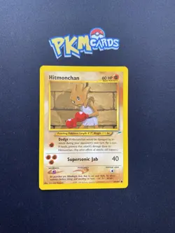 Pokemon TCG Hitmonchan Neo Destiny 69/105 Regular LP. - Image 1