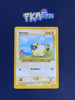 Pokemon TCG Mareep Neo Destiny 75/105 Regular LP. - Image 1