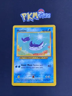 Pokemon TCG Mantine Neo Destiny 74/105 Regular LP. - Image 1