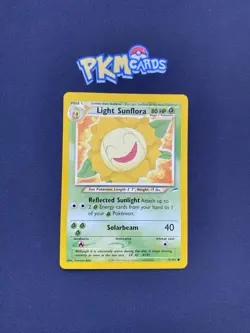 Pokemon TCG Light Sunflora Neo Destiny 72/105 Regular LP. - Image 1