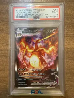 2022 POKEMON SWSH BSP FA/CHARIZARD VMAX ULTRA-PREMIUM COLLECTION PSA 9 MINT!! - Image 1