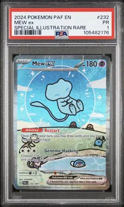 Pokemon Mew EX Paldean Fates Bubble Mew 232/091 PSA 1 PR - Image 1