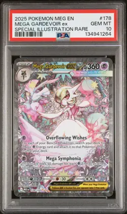 PSA 10 GEM MINT Pokemon Mega Gardevoir EX Mega Evolution Illustration 178/132 - Image 2