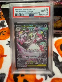 PSA 10 GEM MINT Pokemon Mega Gardevoir EX Mega Evolution Illustration 178/132 - Image 4