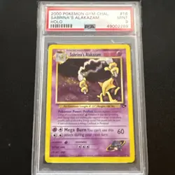 Pokemon Alakazam Sabrina's 16/132 Holographic Rare Gym Challenge PSA 9 - Image 2