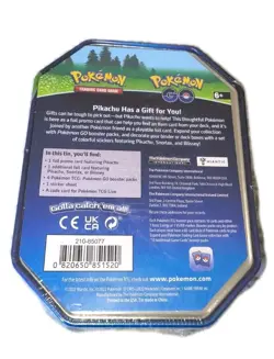 Pokemon TCG Pokemon Go SNORLAX Gift Tin Factory Sealed - 4 Booster Packs PoGo - Image 4