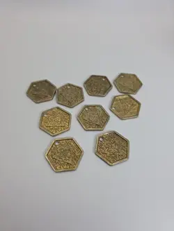 YuGiOh Takahashi Metal Medallions Hexors Coins Tags Lot of 9 Yu-gi-oh Tokens - Image 5