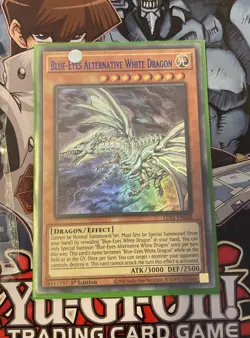 Yugioh Blue Eyes Alternative White Dragon Purple Text LDS2-EN008 - NM - Image 1
