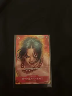 Portgas D. Ace ONE PIECE Card Game Japanese P-028 One Piece Magazine Promo - Image 1