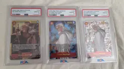 2024 3X One Piece Silvers Rayleigh OP08-118 SEC, ALT & Manga Sequential PSA 10 - Image 1