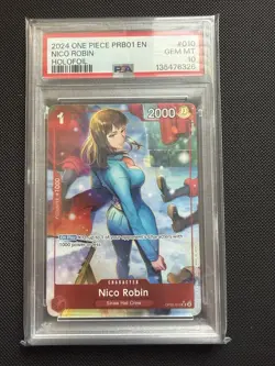 One Piece Nico Robin Full Art Rare OP05-010 PRB-01 - PSA 10 - Image 1
