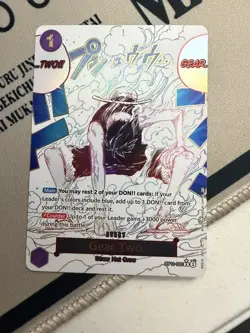 One Piece Gear Two (Alternate Art) OP11-080 A Fist of Divine Speed Foil - Image 1