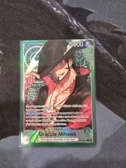 ONE PIECE The Azure Sea's Seven DRACULE MIHAWK LEADER ALT ART OP14-020 ENGLISH - Image 1