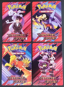 Destined Rivals Build And Battle Prerelease Trainer Tip Card Complete Set - Image 1