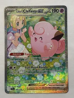 Pokemon Card - Lillie's Clefairy ex Journey Together 184/159 Holo - Image 1