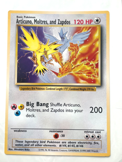 Articuno, Moltres, and Zapdos (Warner Bros. Promo) - Jumbo Cards - NM (2) - Image 1