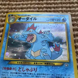 Feraligatr No. 160 HOLO Neo Premium File Promo 1999 Japanese Pokemon Card NM - Image 3