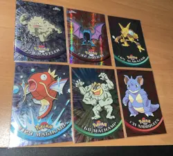 Pokemon Topps And Chrome 1998 Vintage Trading Cards Lot Magikarp Machamp + - Image 1