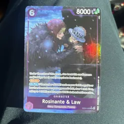 Rosinante & Law EB04-038 OP14 Alternate Art Azure Sea's Seven One Piece Card Eng - Image 1