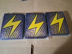 Pokemon TCG Surging Sparks Card Sleeves 3 Packs 65 Sleeves 195 New Sealed - Image 1