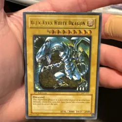 Two FAKE Yu-Gi-Oh Cards Blue Eyes White Dragon & Summoned Skull NM/LP Condition - Image 2