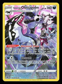 Galarian Obstagoon TG10/TG30 Ultra Rare Astral Radiance Pokemon Card - Image 1