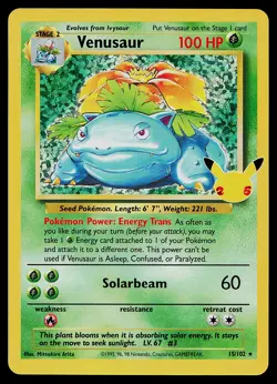 Pokemon Card - Venusaur Celebrations Classic Collection 15/102 Holo - Image 1