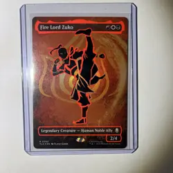 Fire Lord Zuko (Borderless) (Neon Ink Foil) Avatar: The Last Airbender Foil - Image 1