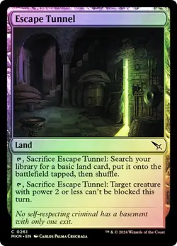 Escape Tunnel (0261) - Murders at Karlov Manor - Common (Foil) - Image 1