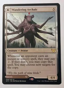 Wandering Archaic / Explore the Vastlands MTG - 006 R STX Strixhaven Magic - Image 1