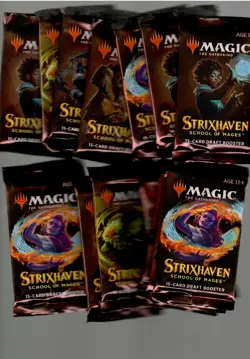 MTG MAGIC THE GATHERING STRIXHAVEN SCHOOL OF MAGES DRAFT 27 PACK LOT - Image 1