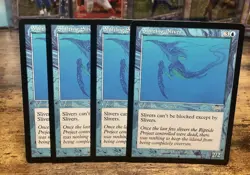 Shifting Sliver x4 LP Legions Blue English Unblockable Slivers Hive MTG Magic - Image 1