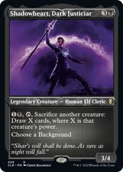 MTG 1x Shadowheart, Dark Justiciar ETCHED FOIL (M/NM) Battle for Baldur's Gate - Image 1