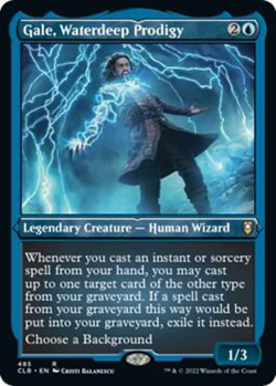 MTG Magic 1x Gate, Waterdeep Prodigy ETCHED FOIL (M/NM) Battle for Baldur's Gate - Image 1