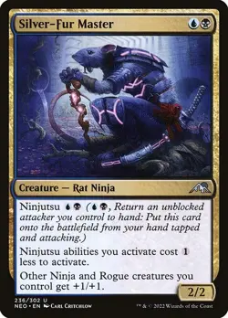 Silver-Fur Master 1x MtG Kamigawa: Neon Dynasty SP/NM - Image 1
