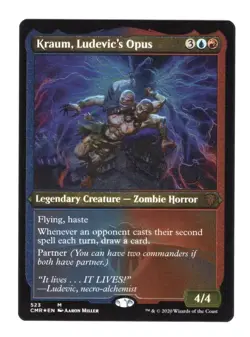 1x Kraum, Ludevic's Opus - Foil Etched NM-Mint, English Commander Legends MTG - Image 1