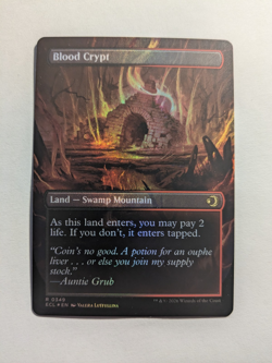 Blood Crypt (Borderless) Lorwyn Eclipsed FOIL ECL 0349 MtG - Image 2