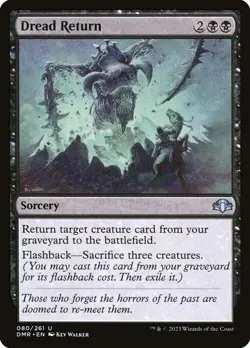 Dread Return 1x MtG Dominaria Remastered SP/NM - Image 1