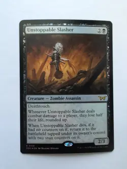 MTG Unstoppable Slasher (DSK) Duskmourn: House Of Horror Foil Rare 119 - Image 1
